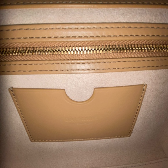 *SOLD* Authentic Balmain B Buzz 23 Sand-Colored Sued Handbag - Picture 7 of 10